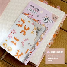 Ben Store E4-Benstore 4 Sayfa Tilki ve Kirpi Index Pet Sticket
