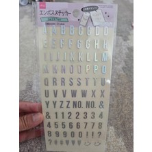 Papatya Craft E4-Daiso 1 Sayfa Alfabe Pet Sticker B