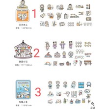 Papatya Craft E5-40 Adet Kawaii Sticker - Numara : 3