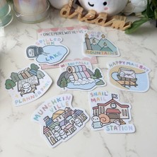 Papatya Craft A16-ONCEMOREWITHLOVE 7 Adet Die Cut Sticker Munchkinland