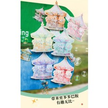 Papatya Craft P3-20 Adet Luna Park Pet Sticker - Renk : Mavi