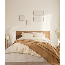 Colezium Şaheser Home Collection  Çift Kişilik Pikeli Dijital Baskılı Nev Takımı Marvin Hardal