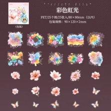 Papatya Craft P14-25 Adet Boya Cicek Kelebek Pet Sticker