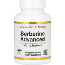 California Gold Nutrition Berberine Advanced Berbevis® 550 Mg, 60 Vejetaryen Kapsül