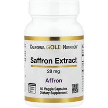 California Gold Nutrition Saffron Extract With Affron® 28 Mg, 60 Vejetaryen Kapsül