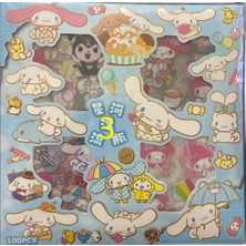 Papatya Craft S2-100 Adet 80X80MM Strawberry Bear, Kuromi, Barbie, Sanrio Sticker