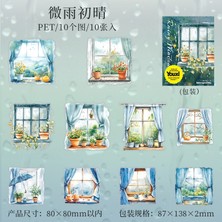 Papatya Craft P17-10 Adet Yagmurlu Pencere Pet Tape