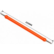 3 Volt 255MM Kırmızı Esnek LED Filament Retro Tungsten Görünümlü Dekoratif Filament (5 Adet)
