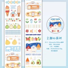 Papatya Craft G11-2M Tatli Sticker Tape Kendinden Kesimli