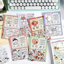 Papatya Craft W5-100 Adet Mini Kawaii Hayvan Sticker