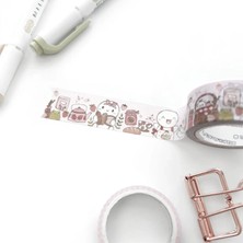 Papatya Craft G2-The Coffee Monster 10M Washi Tape Strawberry Picnic