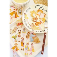 Papatya Craft P1-40 Adet Kız Pet Sticker - Renk : Pembe