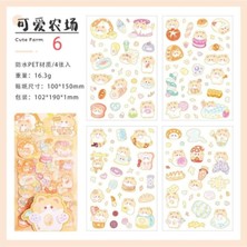 Papatya Craft E2-4 Sayfa Kawaii Hayvan Pet Sticker - Numara : 3