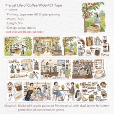 K13-100CM Kendinden Kesimli Life Of Coffee Pet Tape
