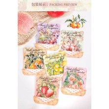 Papatya Craft L9-10 Adet Meyve Pet Sticker - Numara : 5
