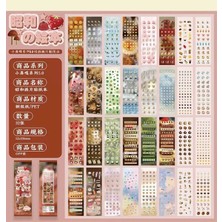 Papatya Craft E1-32 Sayfa Mini Japon Vintage Sticker Kitabi