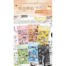 Papatya Craft E2-4 Sayfa Ajanda Pet Sticker - Renk : Mavi