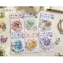 Papatya Craft O12-20 Adet Kelebek Washi Sticker - Numara : 2
