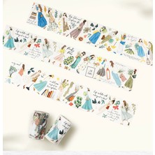 L15-125CM Velvet Voyage Kendinden Kesimli Washi Tape