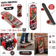HIRDAWHAT Ahşap Zımparalı Kaykay - Çocuk ve Genç Başlangıç Seviyesi Skateboard (Dayanıklı Gövde)