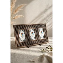 Hanem Çerçeve 3'lü 10X15 cm Fotoğraf Çerçevesi & Ahşap Mdf 3'lü Kolaj