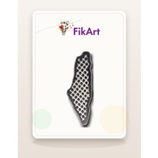 FikArt Gümüş Kefiye Filistin Haritası Broş