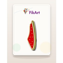FikArt Ince Karpuz Dilimi Broş