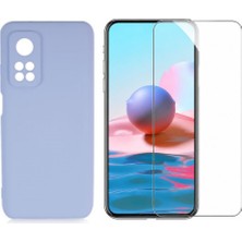Tekno Grup Xiaomi Mi 10T Pro 5g Kılıf  Içi Kadife Yumuşak Lansman Kılıf-Lila + Cam Ekran Koruyucu
