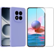 Tekno Grup Xiaomi Redmi Note 15 Pro 5g Kılıf  Içi Kadife Yumuşak Lansman Kılıf-Lila + Cam Ekran Koruyucu