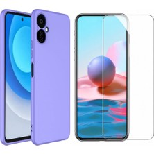 Tekno Grup Tecno Camon 19 Neo Kılıf Içi Kadife Yumuşak Lansman Kılıf-Lila + Cam Ekran Koruyucu