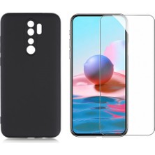 Tekno Grup Xiaomi Redmi Note 8 Pro Kılıf  Içi Kadife Yumuşak Lansman Kılıf-Siyah + Cam Ekran Koruyucu