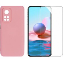 Tekno Grup Xiaomi Mi 10T Pro 5g Kılıf  Içi Kadife Yumuşak Lansman Kılıf-Açık Pembe + Cam Ekran Koruyucu
