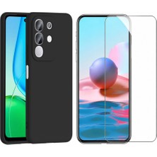 Tekno Grup Vivo Y29 4g Kılıf Içi Kadife Yumuşak Lansman Kılıf-Siyah + Cam Ekran Koruyucu