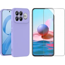 Tekno Grup Xiaomi Poco F8 Ultra Kılıf  Içi Kadife Yumuşak Lansman Kılıf-Lila + Cam Ekran Koruyucu