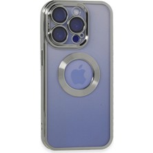 Jenerik Iphone 15 Pro Max Kılıf Slot Silikon - Gümüş