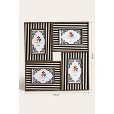 Hanem 4'lü 10X15 Kolaj Dekoratif Fotoğraf Çerçevesi & Ahşap Mdf