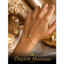 Özçivit Aksesuar Baget Taşlı Gold Şahmeran