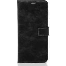 Tılsım Tekno Siyah iPhone 18 Pro Hakiki Deri Cüzdan Kılıf Kapaklı Mıknatıslı Kartlık Bölmeli Cüzdanlı Stand Özellikli
