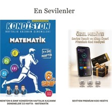 Newton Yayınları 6.sınıf Kondisyon Haftalık Kazanım Denemeleri 33 Hafta --Matematik (+Seviye Tespit Uygulama Hediyeli)