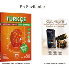 Mozaik Yayınları 6.sınıf Mozaik S.b. Türkçe - 2025-26 (+Seviye Tespit Uygulama Hediyeli)