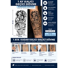 1 Ay Kalıcı 24 Saat Sonra Kararan 15X21 cm Yarım Kol Yazılı Melek Dövmesi  Model Geçici Dövme Tattoo