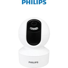 Philips TAI6000W Full Hd Akıllı Ev Kamerası | 355° Panoramik Görüş | Gece Görüşü | Hareket Takibi | 128 GB Microsd Desteği