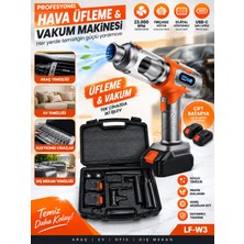Azurtech Lf-W3 Şarjlı Hava Üfleme ve Vakum Makinesi 23.000 Rpm Çift Bataryalı