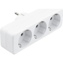 Semel De-Pa DPA-10011 Üçlü Golyat Düz Fiş Priz 250V 16A 3500W