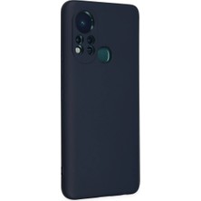 Jenerik Infinix Hot 11S Kılıf Nano Içi Kadife Silikon - Lacivert