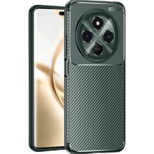 Bezos Tecno Spark 30C Kılıf Auto Focus Karbon Kapak - Koyu Yeşil