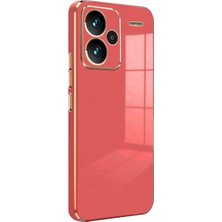 Bezos Xiaomi Redmi Note 13 Pro Plus Kılıf Volet Silikon - Kırmızı