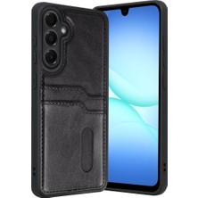 Bezos Samsung Galaxy A17 5g Sara Kartvizitli Deri Kılıf - Siyah