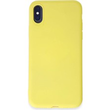 Bezos Apple iPhone x Kılıf First Silikon - Sarı