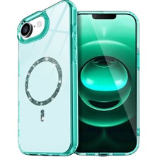 Bezos Apple iPhone 16E Live Diamond Magsafe Kapak - Yeşil